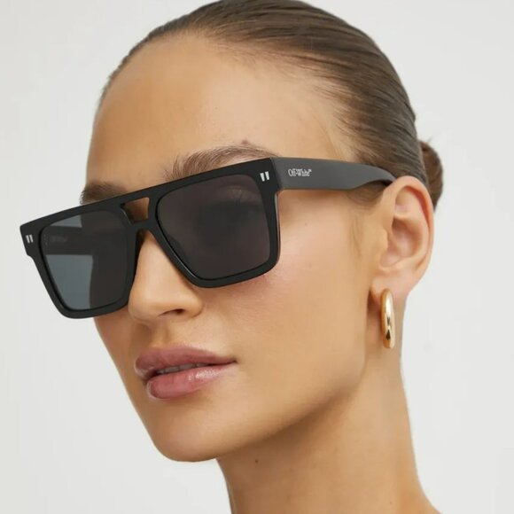 Off-White SPRINGFIELD Women Sunglasses Black Square Grey Model OERI133 1007 - Picture 11 of 11